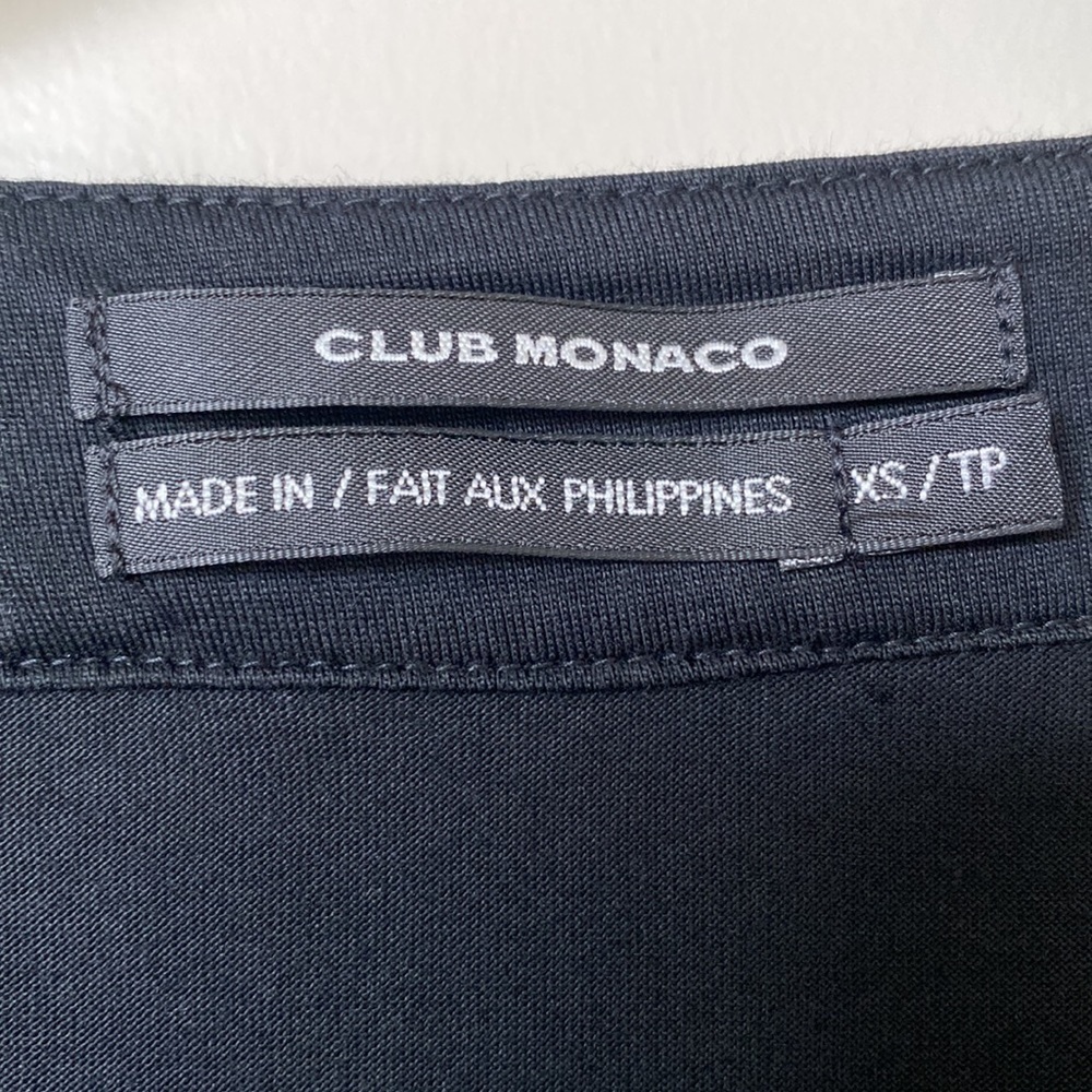 Club Monaco Pima Cotton Bow Tank XS - Picture 3 of 6